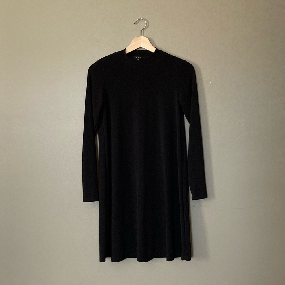Black Mock Neck Dress